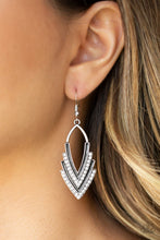 Load image into Gallery viewer, Tour de Force White Earring Paparazzi Accessories