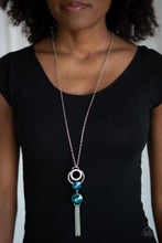Load image into Gallery viewer, Very Fort-YOU-nate Blue Necklace Paparazzi Accessories