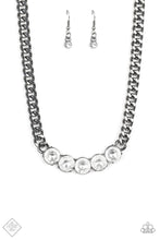 Load image into Gallery viewer, Rhinestone Renegade Black Gunmetal Necklace Paparazzi Accessories