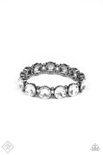 Load image into Gallery viewer, Glitzy Glamorous Black Gunmetal Bracelet Paparazzi Accessories