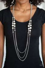 Load image into Gallery viewer, Charmingly Colorful White Pearl Necklace Paparazzi Accessories