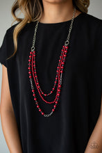 Load image into Gallery viewer, New York City Chic Red Necklace Paparazzi Accessories