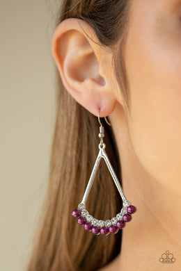 Top to Bottom - Purple Earrings Paparazzi Accessories