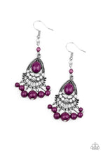 Load image into Gallery viewer, Floating On HEIR - Purple Earrings Paparazzi Accessories