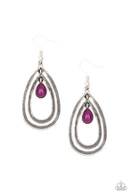 Load image into Gallery viewer, Drops of Color - Purple Earrings Paparazzi Accessories