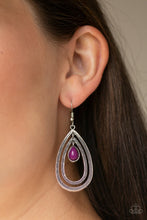 Load image into Gallery viewer, Drops of Color - Purple Earrings Paparazzi Accessories