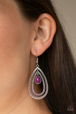 Drops of Color - Purple Earrings Paparazzi Accessories