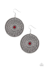 Load image into Gallery viewer, Wheel and Grace Red Earring Paparazzi Accessories