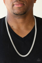 Load image into Gallery viewer, Kingpin Silver Necklace Paparazzi Accessories