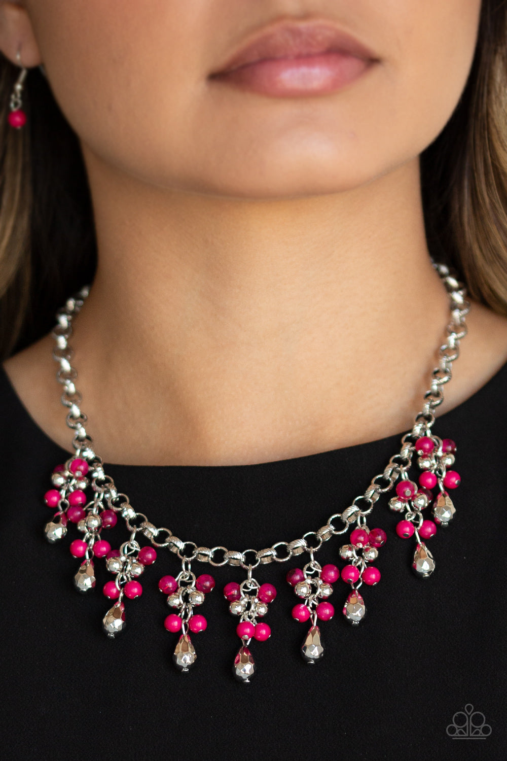 Travelling Trendsetter Pink Necklace Paparazzi Accessories