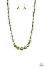Load image into Gallery viewer, Soho Sweetheart Green Pearl Necklace Paparazzi Accessories