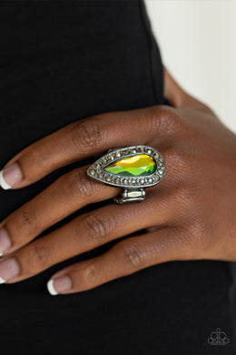 Majestic Mayhem Multi Gunmetal Ring Paparazzi Accessories