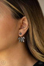 Load image into Gallery viewer, Stunningly Striking Black Jacket Earring Paparazzi Accessories