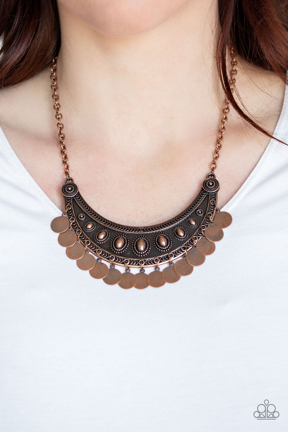 CHIMEs Up Copper Necklace Paparazzi Accessories