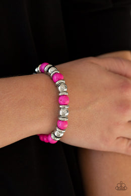 Across the Mesa Pink Bracelet Paparazzi Accessories