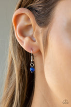 Load image into Gallery viewer, Romantic Razzle Blue Cat&#39;s Eye Necklace Paparazzi Accessories