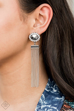 Tassel Throwback Silver Earring Paparazzi Accessories