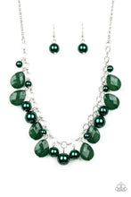 Load image into Gallery viewer, Pacific Posh Green Pearl Necklace Paparazzi Accessories