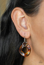 Load image into Gallery viewer, Red Haute Mama Brown Acrylic Necklace Paparazzi Accessories