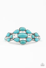 Load image into Gallery viewer, Blooming Prairies Blue Bracelet Paparazzi Accessories