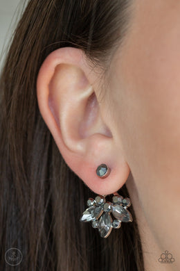Crystal Constellations Silver Jacket Earrings Paparazzi Accessories