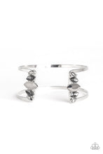 Load image into Gallery viewer, Glam Power Silver Cuff Bracelet Paparazzi Accessories