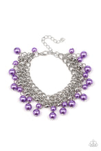 Load image into Gallery viewer, Duchess Diva Purple Pearl Bracelet Paparazzi Accessories
