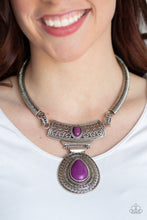 Load image into Gallery viewer, Prowling Prowess Purple Necklace Paparazzi Accessories