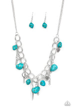 Load image into Gallery viewer, Southern Sweetheart Blue Necklace Paparazzi Accessories