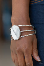 Load image into Gallery viewer, Canyon Dream White Cuff Bracelet Paparazzi Accessories
