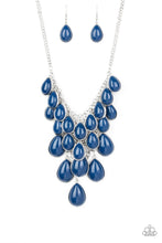 Load image into Gallery viewer, Shop Til you TEARDROP Blue Necklace Paparazzi Accessories