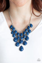 Load image into Gallery viewer, Shop Til you TEARDROP Blue Necklace Paparazzi Accessories