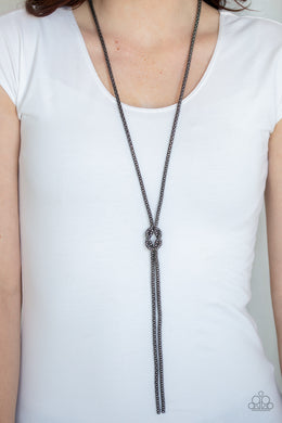 Born Ready Black Gunmetal Necklace Paparazzi Accessories