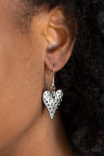 Load image into Gallery viewer, Hardened Hearts Silver Lanyard Paparazzi Accessories