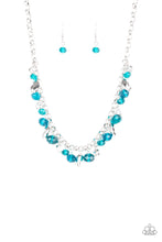 Load image into Gallery viewer, Downstage Dazzle - Blue Necklace Paparazzi Accessories