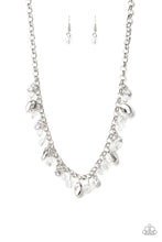 Load image into Gallery viewer, Downstage Dazzle - White Necklace Paparazzi Accessories