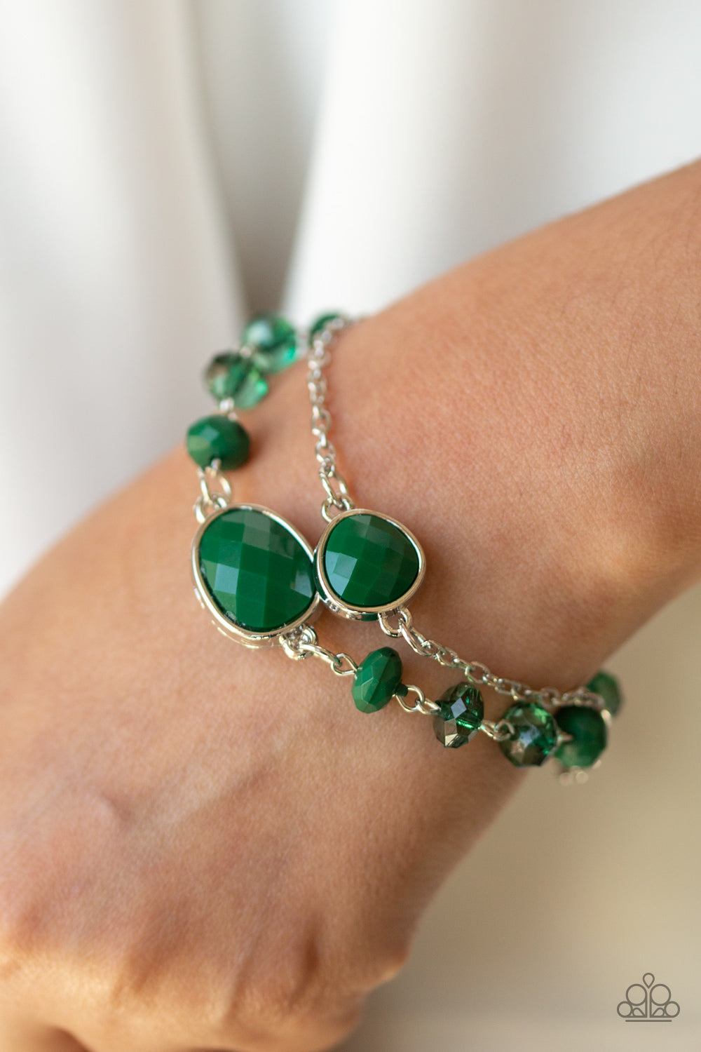 Crowd Pleaser Green Bracelet Paparazzi Accessories