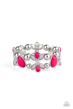 Load image into Gallery viewer, Fabulously Flourishing - Pink Stretchy Bracelet Paparazzi Accessories