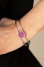 Load image into Gallery viewer, Dial Up The Dazzle Pink Cuff Bracelet Paparazzi Accessories