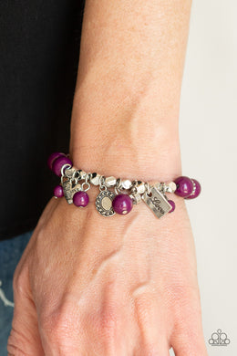One True Love Purple Bracelet Paparazzi Accessories