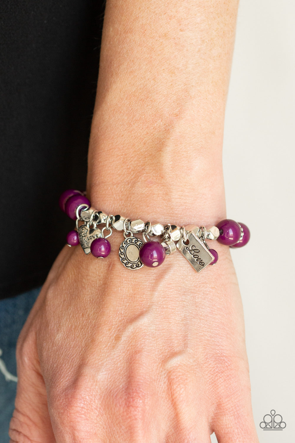 One True Love Purple Bracelet Paparazzi Accessories