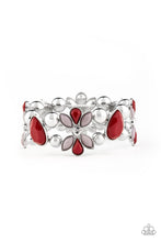 Load image into Gallery viewer, Fabulously Flourishing - Red Bracelet Paparazzi Accessories