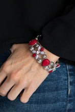 Load image into Gallery viewer, Fabulously Flourishing - Red Bracelet Paparazzi Accessories
