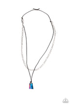 Load image into Gallery viewer, Lookin Slick Blue Urban Necklace Paparazzi Accessories