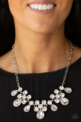Debutante Drama White Necklace Paparazzi Accessories