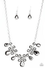 Load image into Gallery viewer, Debutante Drama - Silver Hematite Rhinestone Necklace Paparazzi Accessories