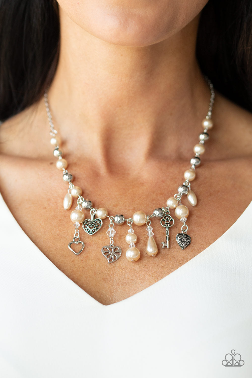 Renaissance Romance Brown Necklace Paparazzi Accessories