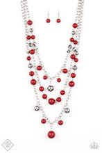 Load image into Gallery viewer, The Partygoer Red Necklace Paparazzi Accessories