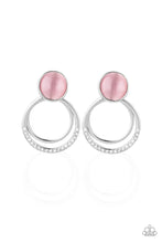 Load image into Gallery viewer, Glow Roll - Pink Earring Paparazzi Accessories