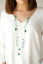 Load image into Gallery viewer, Dazzle The Crowd Green Necklace Paparazzi Accessories